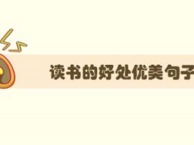 精选一些读书的好处优美句子