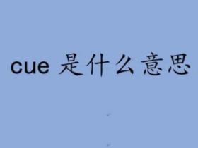 cue是什么意思