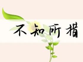 不知所措的意思