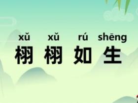 栩栩如生的意思