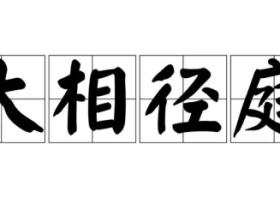 大相径庭的意思