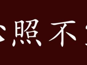 心照不宣的意思
