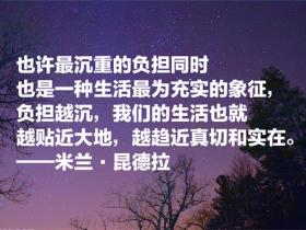 米兰昆德拉的名句精选